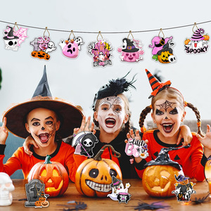 12 étiquettes cadeaux en papier « Little Boo Ghost » – Joyeuses Fêtes d'Halloween – Étiquettes <span class=keywords><strong>fantômes</strong></span> à suspendre pour emballages cadeaux et décorations d'Halloween - Product Image 4