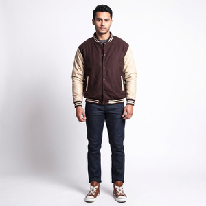 Compre Chaquetas de Béisbol Personalizadas con Estampado, Chaqueta Universitaria de Lana 100% para Hombre, Chaquetas Varsity para Hombre - Product Image 1