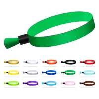 Bracelets d'identification tissés en polyester jetables, couleur unie, sans logo, pour événements et contrôle d'accès - Vente en gros