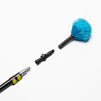 Plumeau télescopique en microfibre à longue portée avec manche en aluminium, outils de nettoyage de fenêtres réglables de 3,6 à 7,2 m pour le nettoyage des plafonds et domestique