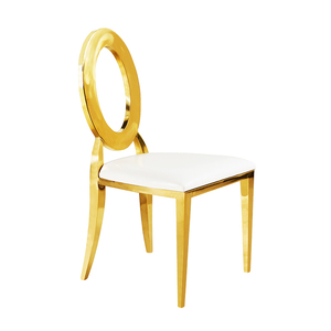 Prix de gros Chaise de mariage d'hôtel empilable à dossier ovale en acier Chaise d'événements à <span class=keywords><strong>vendre</strong></span> - Product Image 5