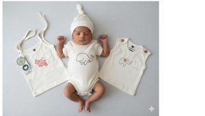 Conjuntos de Ropa para Bebés Recién Nacidos de Primera Calidad, 100% Algodón, Transpirables, Lindos, Unisex, para Verano - Product Image 2