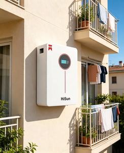 Hisun 51.2V 100Ah 家用壁挂式磷酸铁锂电池 内置BMS过充过放保护 适用于光伏系统 安全稳定 - Product Image 2