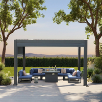 Auvents durables GreenOasis, pergola bioclimatique en aluminium, pergola motorisée à lames orientables, pergolas imperméables