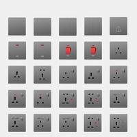 Alimentation électrique pour PC, prise murale industrielle britannique, courant nominal 10A, 220V, indice de protection IP22