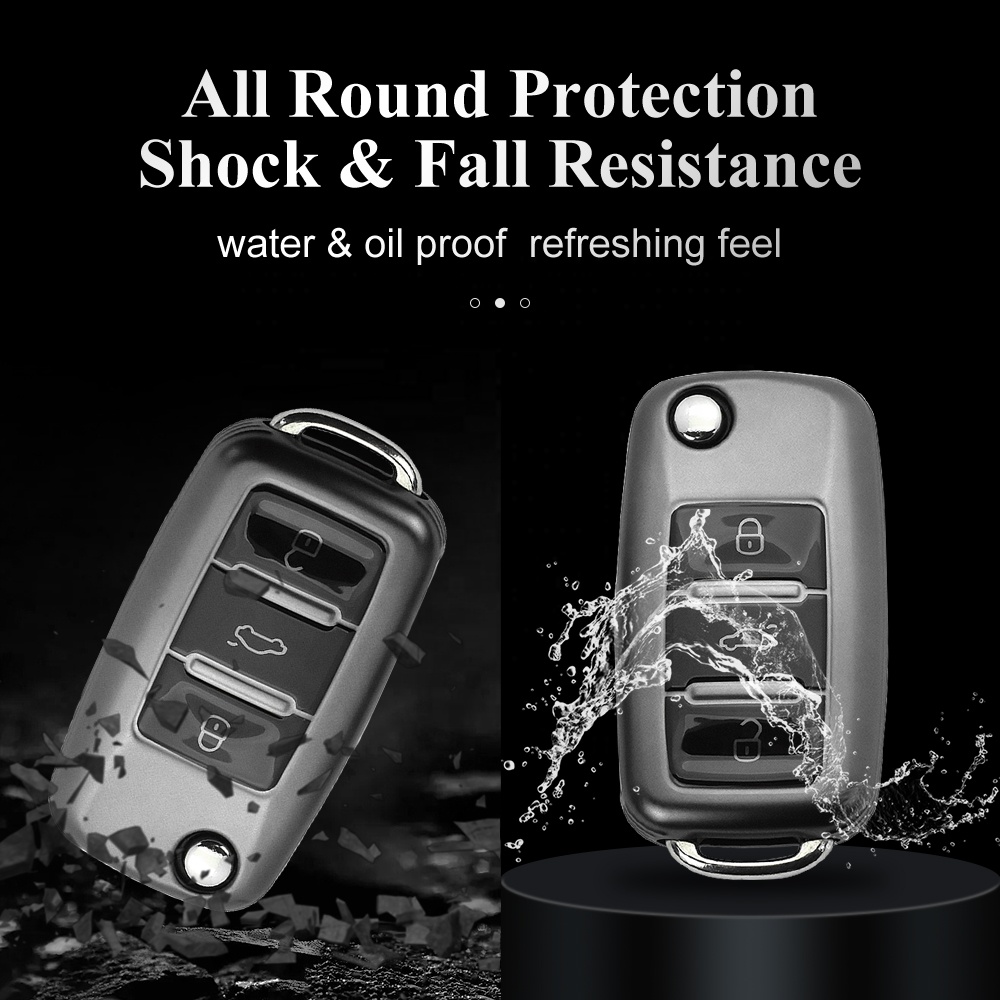 High Quality Customized Design TPU Key Case for Volkswagen Golf (2016-2017) Car Key Fob Cover Protec