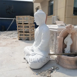 Statue de <span class=keywords><strong>Bouddha</strong></span> en marbre blanc grandeur nature, sculptée à la main, <span class=keywords><strong>pour</strong></span> la méditation Dhyana Mudra, sculpture bouddhiste <span class=keywords><strong>pour</strong></span> la décoration de temple et de <span class=keywords><strong>jardin</strong></span> - Product Image 3