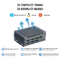 Mini PC industriel Ubuntu Linux, 2 LAN, dispositif de collecte de données industrielles, RS232/422/485, 16 Go DDR4, calcul en périphérie, ordinateur industriel