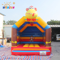 Château gonflable pour enfants WINSUN, modèle singe, 5x4m, respectueux de l'environnement, pour les fêtes d'enfants dans la cour