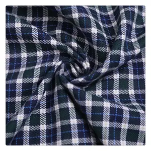 Voorraad Garen Geverfd 100% Katoen Plaid School Uniform Stof