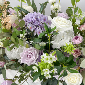 DKB Customized Wedding Table Centerpieces Runner Artificial Silk Flower Decoration <b>Backdrop</b> Event Decor Back to School - Product Image 4