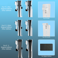 Nouveau support de stockage hôte universel pour console de jeu PS5/Pro/slim support mural et ensemble de support de crochet de stockage