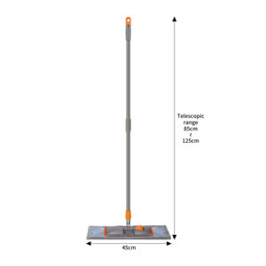 热销超细纤维扁平拖把，带伸缩柄，不锈钢，超强吸水，适用于地板干湿两用，轻松清洁 - Product Image 5