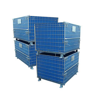 Tùy chỉnh kim loại số lượng lớn Euro lồng <span class=keywords><strong>Pallet</strong></span> xách tay Heavy Duty hàn thực phẩm lưu trữ Locker xách tay <span class=keywords><strong>pallet</strong></span> có thể gập lại <span class=keywords><strong>container</strong></span> - Product Image 5