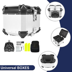 Baúl Trasero para Motocicleta, Caja Superior de 45L, Aleación de Aluminio, Gran Capacidad, Portaequipajes Trasero, Caja de Entrega, Caja de Almacenamiento para Motocicleta - Product Image 4