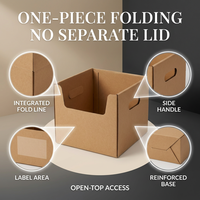 Boîte en carton kraft personnalisable, gaufrée, pliable, de luxe, pour T-shirt grand format noir mat certifié, marque de luxe
