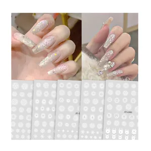 Sneeuwvlok Nail Art Stickers Stickers Zelfklevende Ster Bloemen Nagelstickers Voor Vrouwen Meisjes Acryl Nagel Decoratie