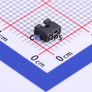 F200D-02-PT-B Shorting Cap / Jumper Cap P=2mm Connector ( Construction: 1x2 )( Pitch: 2mm )( Housing Color: Black ) - Product Image 1