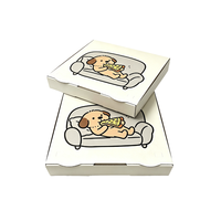 Boîtes à pizza personnalisées écologiques biodégradables imperméables avec pelliculage mat et gaufrage, tailles/logos sur mesure pour l'emballage à emporter