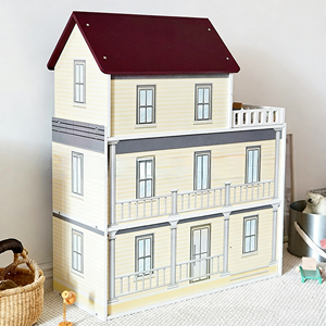 Villa <span class=keywords><strong>miniature</strong></span> <span class=keywords><strong>en</strong></span> <span class=keywords><strong>bois</strong></span> pour poupées, modèle de <span class=keywords><strong>maison</strong></span> de poupée, vente <span class=keywords><strong>en</strong></span> gros, pour enfants de 2 à 13 ans, jouet DIY unisexe - Product Image 3