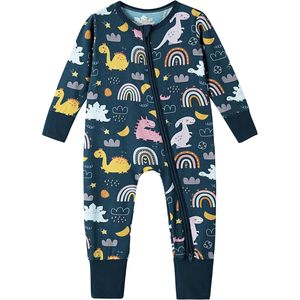 Pijama de Bambú para Bebé con Cierre, Manga Larga, Viscosa de Bambú, Unisex, Transpirable, Mono Tejido - Product Image 1