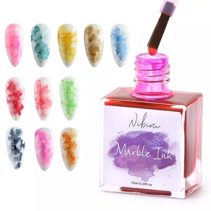 12 цветов акварельные краски польский цветущие Гель-лак для ногтей, быстро сохнут, пузырь дыма эффект лак био-Гели Soak Off градиент живопись для дизайна ногтей - Product Image 6