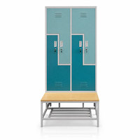 Armoire en acier à 4 portes en forme de Z, penderie moderne pour chambre à coucher, rangement de vêtements, placard, étagère à chaussures, tringle de suspension