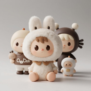 Custom OEM Mystery Doll zaino ciondolo Action Figure portachiavi in vinile <span class=keywords><strong>PVC</strong></span> scatole cieche peluche peluche graziosi giocattoli adorabili - Product Image 2