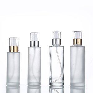 Botella de vidrio esmerilado vacía ecológica para el cuidado de la piel, botella de vidrio para loción, con bomba cosmética, embalaje para el cuidado de la piel, 30ml, 100ml - Product Image 5