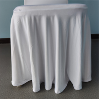 Housse de chaise de banquet de luxe blanche extensible en Spandex/Polyester/Satin, durable, réutilisable, confortable, lavable, taille personnalisable