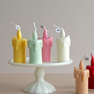 Handmade Creative Colorful Natural Soy Wax Pillar Shape Scented <b>Candles</b> - Product Image 1