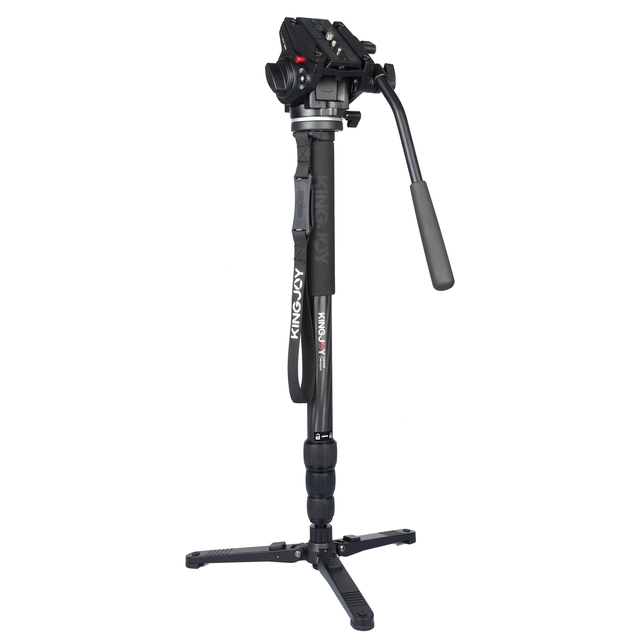 China Wholesale Photography Suppliers KINGJOY Carbon Fiber Monopod for Cameras with 4kg Load Capacity Flip Lock MP3208F+VT3510