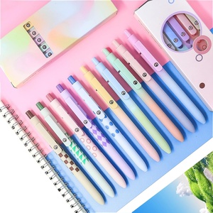 Stylos à encre Gel à séchage rapide, 5 pièces, pointe fine, rétractables, encre noire, stylos à écriture lisse, papeterie fournitures scolaires - Product Image 5