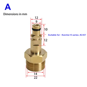 Accesorio para Lavado de Autos, Conector de Manguera M22 de 14 mm, Adaptador para Lavadora a Presión Portátil Karcher, Lavor, Bosch, <span class=keywords><strong>Nilfisk</strong></span> - Product Image 4