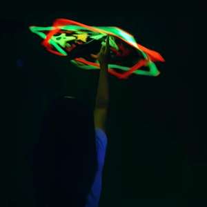 Vendita calda personalizzabile tessuto filante a stella reattiva UV colori vivaci forma quadrata rotazione stella calda <span class=keywords><strong>Dapo</strong></span> - Product Image 5