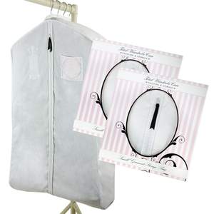 Ruthbag Sac de rangement de vêtement <span class=keywords><strong>en</strong></span> coton lavable blanc à la mode avec poche <span class=keywords><strong>en</strong></span> organdie protège les robes de soirée jupes vestes - Product Image 6