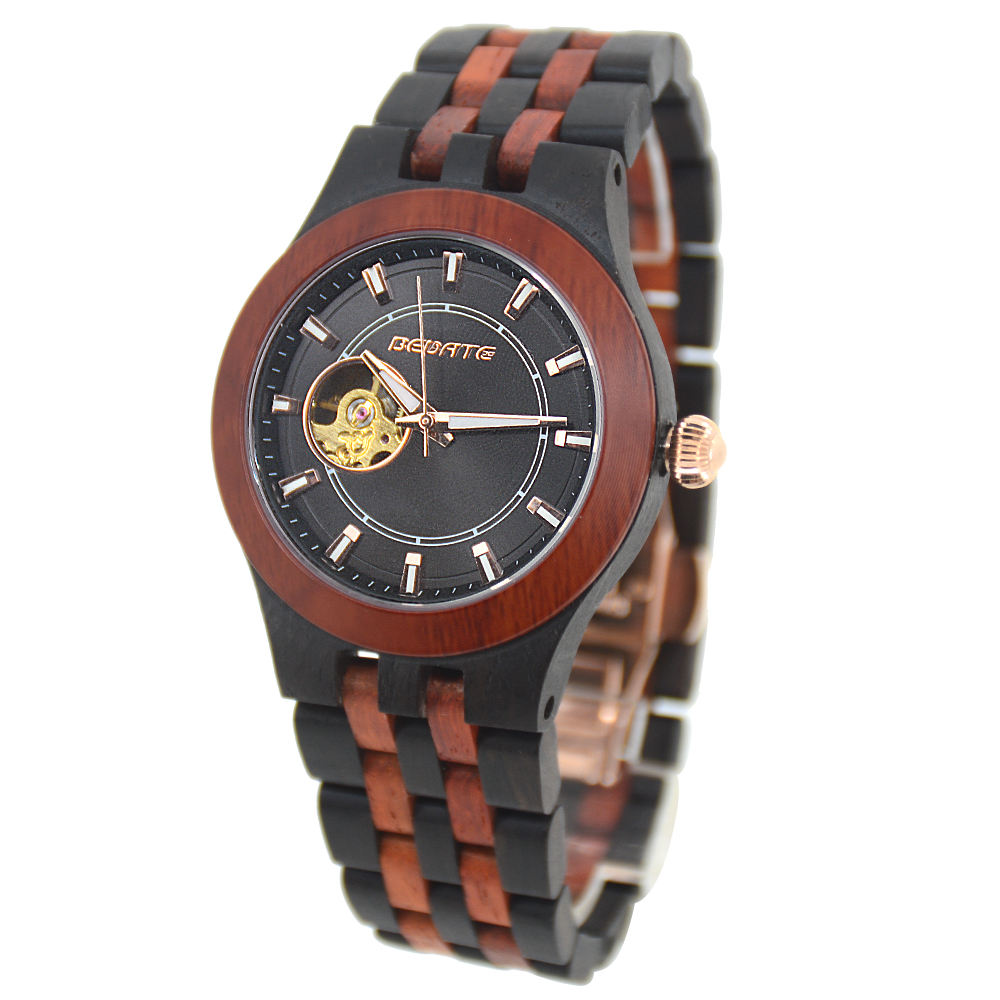 Casual Men's Mechanical Watch with Butterfly Buckle 3ATM Water