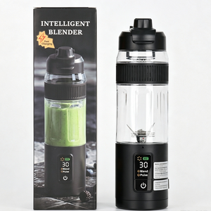 Licuadora Portátil de 600 ml, Recargable por USB, con Pantalla Digital, Mini Vaso Mezclador Personal para Viajes, Deportes y Hogar - Product Image 1