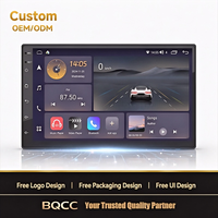 Autoradio BQCC 7 pouces 2DIN IPS Android 15 avec CarPlay, navigation GPS, FM RDS, 4G LTE, processeur 8 cœurs, vidéo intelligente, aide au recul et amplificateur intégré