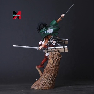 Figurine PVC de dessin animé Mikasa Ackerman Attack Titan <span class=keywords><strong>ARTFX</strong></span> Stump Levi pour garçons, statue décorative pour la maison, cadeau, objet de collection d'anime, artisanat en plastique - Product Image 2