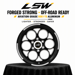 Jantes forgées LSR673s 5x114.3 15 16 17 pouces, nouveau design tendance, noir usiné pour Chevrolet Ford Jeep - Product Image 4