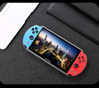 X12 PLUS Reproductor de juegos retro portátil de 7 pulgadas LCD Doble balancín con consola 16G MP5 y NES PS1 para jugadores de video