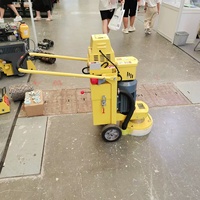 Meuleuse à sol en époxy avec aspirateur, décapant de peinture pour surfaces routières à grande échelle et polisseuse de sol à vendre