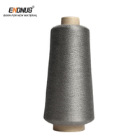 Flame Retardant Metallic Yarn SUS 304 316L Stainless Steel Fiber Spun Yarn