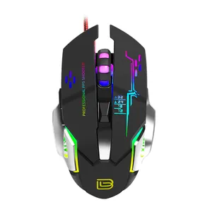 BAJEAL G8 OEM ODM Factory direct Wholesale 6D Backlight Wired Optical RGB breathing light Computer gaming mice