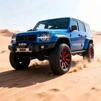 Jantes tout-terrain forgées Beadlock 5x100 5x114.3 5x115 5x120 5X127 5x130mm Rouge et Noir pour Tundra/Sequoia / Land Cruiser