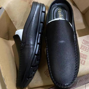 Nuevas Sandalias de Verano para Hombre, Talla Grande, de Cuero Vacuno Crudo, sin Talón, con Puntera Cubierta, de Cuero Genuino, a la Moda - Product Image 4