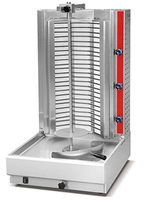 Machine à shawarma électrique commerciale à 3 brûleurs, en acier inoxydable, gril vertical pour kebab et gyro, idéal pour les commerces