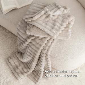 Manta de Lana de Cordero Personalizada de Lujo, Tejida, Súper Suave, de Sherpa, Coral, Felpa, para Invierno - Product Image 5