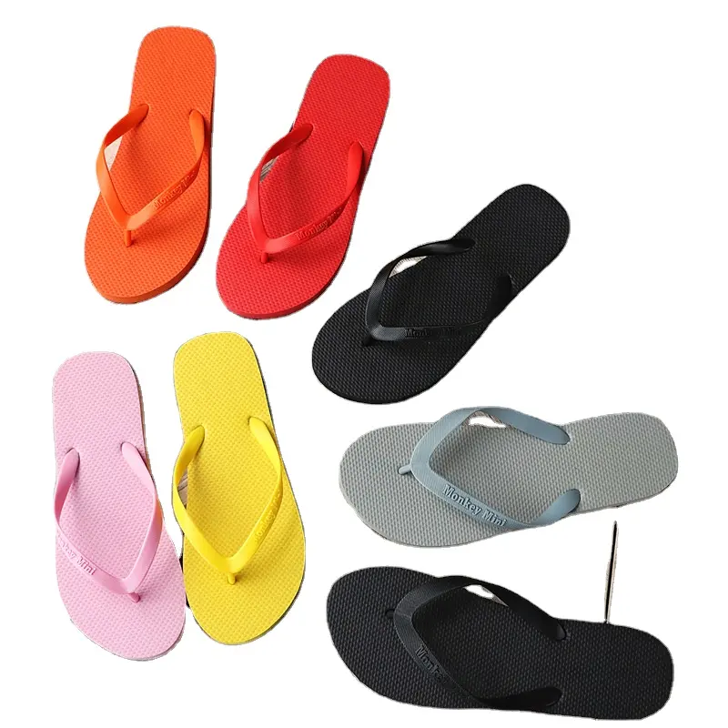 Ucuz düz sandalet Eva Flip-flop terlik baskılı erkek terlikleri sandalet PE kauçuk kapalı erkekler kadınlar ve bayanlar için karışık renkler